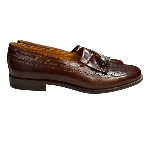 Johnston & Murphy Cellini Mens Tassel Dress Loafers  Size 10.5M in Brown - Picture 3 of 8